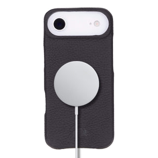 Mason Full - Grain Leather MagSafe Case – iPhone Air, Pebble Black - BlackBrook Case