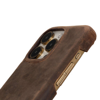 Mason iPhone 14 Pro Max Case, Distressed Coffee - BlackBrook Case