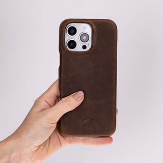 Mason iPhone 16 Pro Case, Distressed Coffee - BlackBrook Case