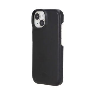 Mason Leather iPhone 15 Plus MagSafe Case, Soft Black - BlackBrook Case