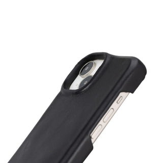 Mason Leather iPhone 15 Plus MagSafe Case, Soft Black - BlackBrook Case
