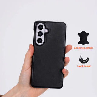 Mason Leather Samsung S26 Case, Rustic Black - BlackBrook Case