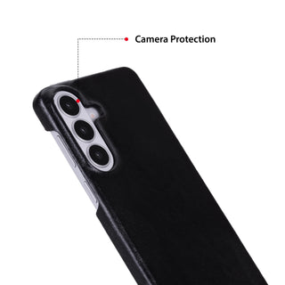Mason Leather Samsung S26 Case, Rustic Black - BlackBrook Case