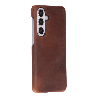 Mason Leather Samsung S26 Plus Case, Saddle Brown - BlackBrook Case
