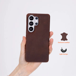 Mason Leather Samsung S26 Ultra Case, Saddle Brown - BlackBrook Case