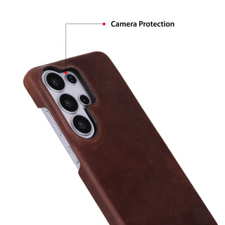 Mason Leather Samsung S26 Ultra Case, Saddle Brown - BlackBrook Case