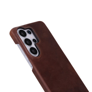 Mason Leather Samsung S26 Ultra Case, Saddle Brown - BlackBrook Case