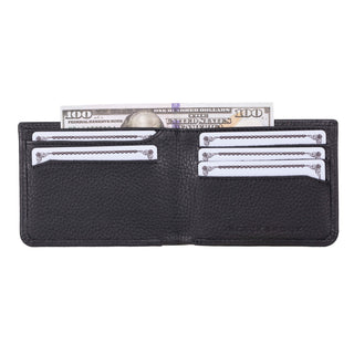 Merlin Bi - Fold Wallet, Pebble Black - BlackBrook Case