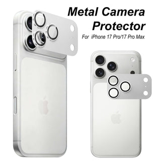 Metal Camera Protector for iPhone 17 Pro Max, Silver - BlackBrook Case