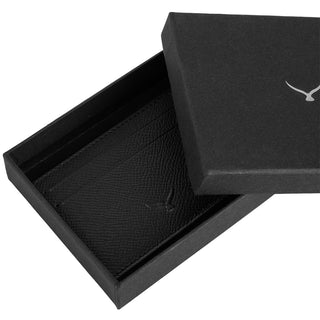 Milano Men’s Slim Leather Card Holder – Mapi Edition, Black - Mapi