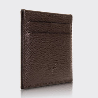 Milano Men’s Slim Leather Card Holder – Mapi Edition, Brown - Mapi