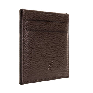 Milano Men’s Slim Leather Card Holder – Mapi Edition, Brown - Mapi