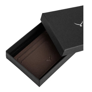 Milano Men’s Slim Leather Card Holder – Mapi Edition, Brown - Mapi