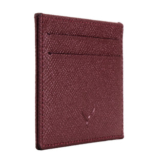 Milano Men’s Slim Leather Card Holder – Mapi Edition, Burgundy - Mapi
