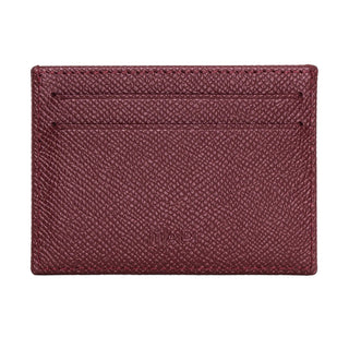 Milano Men’s Slim Leather Card Holder – Mapi Edition, Burgundy - Mapi