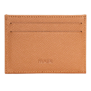 Milano Men’s Slim Leather Card Holder – Mapi Edition, Camel - Mapi
