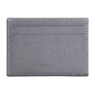 Milano Men’s Slim Leather Card Holder – Mapi Edition, Gray - Mapi