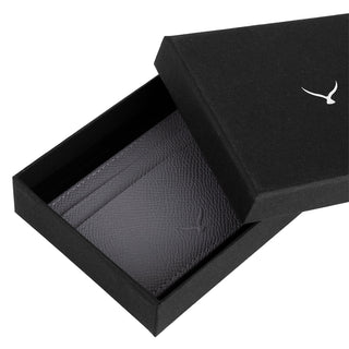 Milano Men’s Slim Leather Card Holder – Mapi Edition, Gray - Mapi