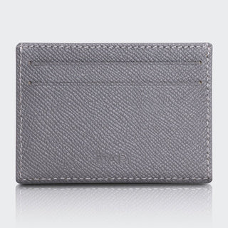 Milano Men’s Slim Leather Card Holder – Mapi Edition, Gray - Mapi