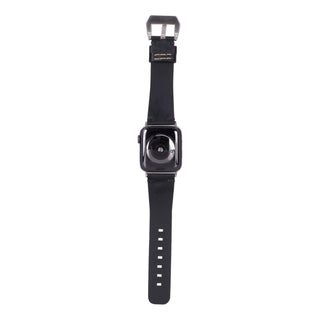 Modern Newport Band for Apple Watch Ultra 49mm, Distressed Black - BlackBrook Case