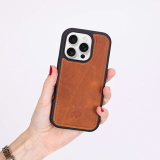 Modern York iPhone 16 Pro Case, Golden Brown - BlackBrook Case