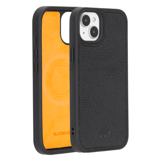 Modern York MagSafe Leather Case – iPhone 15, Pebble Black - BlackBrook Case
