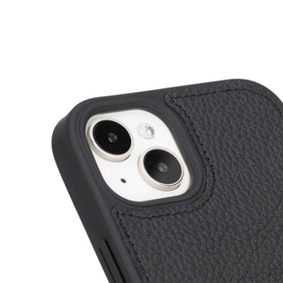 Modern York MagSafe Leather Case – iPhone 15, Pebble Black - BlackBrook Case