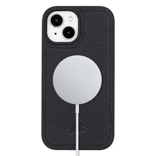 Modern York MagSafe Leather Case – iPhone 15, Pebble Black - BlackBrook Case