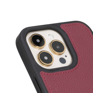 Modern York MagSafe Leather Case – iPhone 15 Pro, Bordeaux - BlackBrook Case