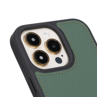 Modern York MagSafe Leather Case – iPhone 15 Pro, Green - BlackBrook Case