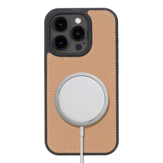 Modern York MagSafe Leather Case – iPhone 15 Pro Max, Taupe - BlackBrook Case