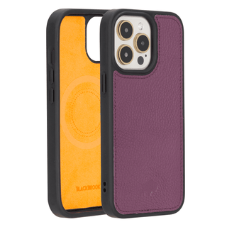 Modern York MagSafe Leather Case – iPhone 15 Pro Max, Purple - BlackBrook Case