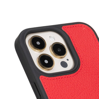 Modern York MagSafe Leather Case – iPhone 15 Pro, Red - BlackBrook Case