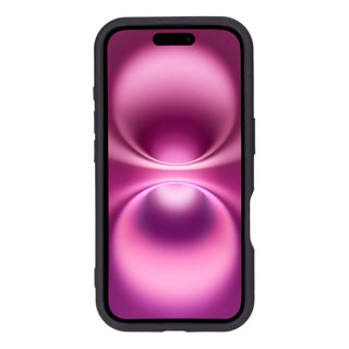 Modern York MagSafe Leather Case – iPhone 16, Pebble Black - BlackBrook Case