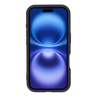 Modern York MagSafe Leather Case – iPhone 16 Plus, Pebble Black - BlackBrook Case