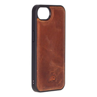 Modern York MagSafe Leather Case – iPhone 16e, Golden Brown - BlackBrook Case