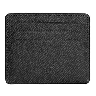Napoli Men’s Leather Card Holder with Rounded Slots – Mapi Edition, Black - Mapi