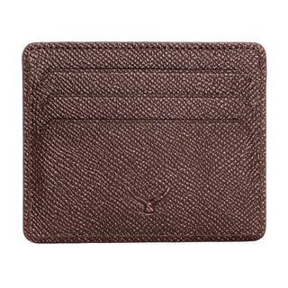 Napoli Men’s Leather Card Holder with Rounded Slots – Mapi Edition, Brown - Mapi