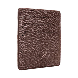 Napoli Men’s Leather Card Holder with Rounded Slots – Mapi Edition, Brown - Mapi