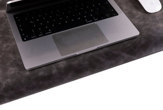 Natural Leather Desk Mat (48cm x 91 cm), Rustic Tan - BlackBrook Case
