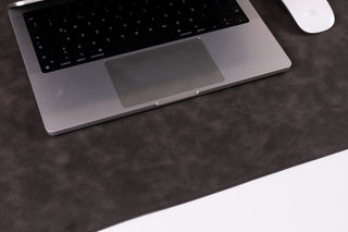 Natural Leather Desk Mat (48cm x 91 cm), Rustic Tan - BlackBrook Case