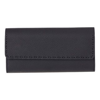 Noble Leather Women's Wallet, Pebble Black - UnBranded