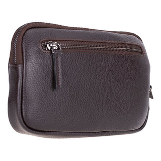 Noma Leather Clutch Bag, Pebble Brown - UnBranded