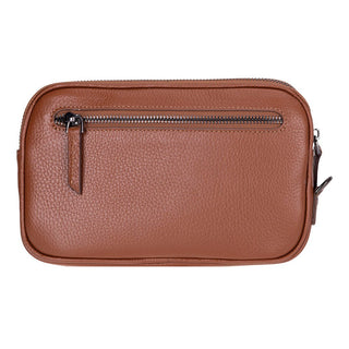 Noma Leather Clutch Bag, Pebble Tan - UnBranded