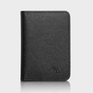 Palermo Men’s Booktype Leather Card Holder – Mapi Edition, Black - Mapi
