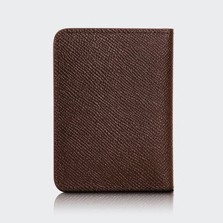Palermo Men’s Booktype Leather Card Holder – Mapi Edition, Brown - Mapi