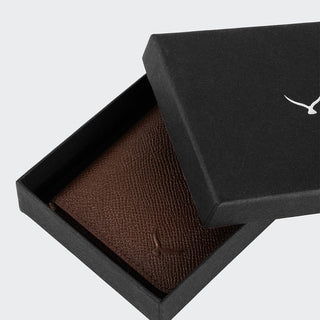 Palermo Men’s Booktype Leather Card Holder – Mapi Edition, Brown - Mapi