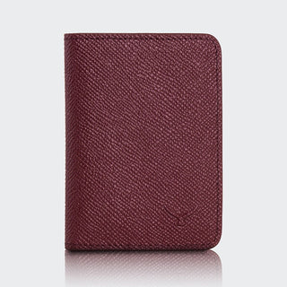 Palermo Men’s Booktype Leather Card Holder – Mapi Edition, Burgundy - Mapi