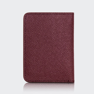 Palermo Men’s Booktype Leather Card Holder – Mapi Edition, Burgundy - Mapi