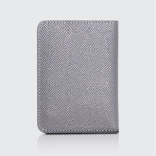 Palermo Men’s Booktype Leather Card Holder – Mapi Edition, Gray - Mapi